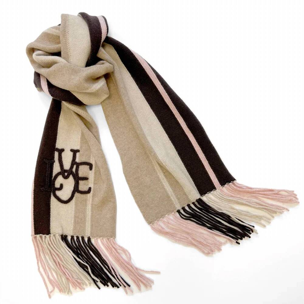 NEW KERRI ROSENTHAL lovego striped cashmere scarf in multi